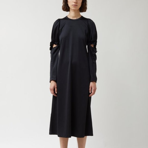 Comme des Garcons Dresses & Skirts - COMME DES GARÇONS Triacetate Polyester Tricot Puff Sleeve Cut Out Dress Medium